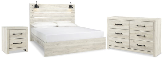 Cambeck King Panel Bed with Dresser and Nightstand