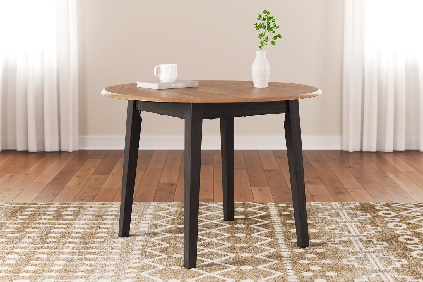 Gesthaven Round DRM Drop Leaf Table