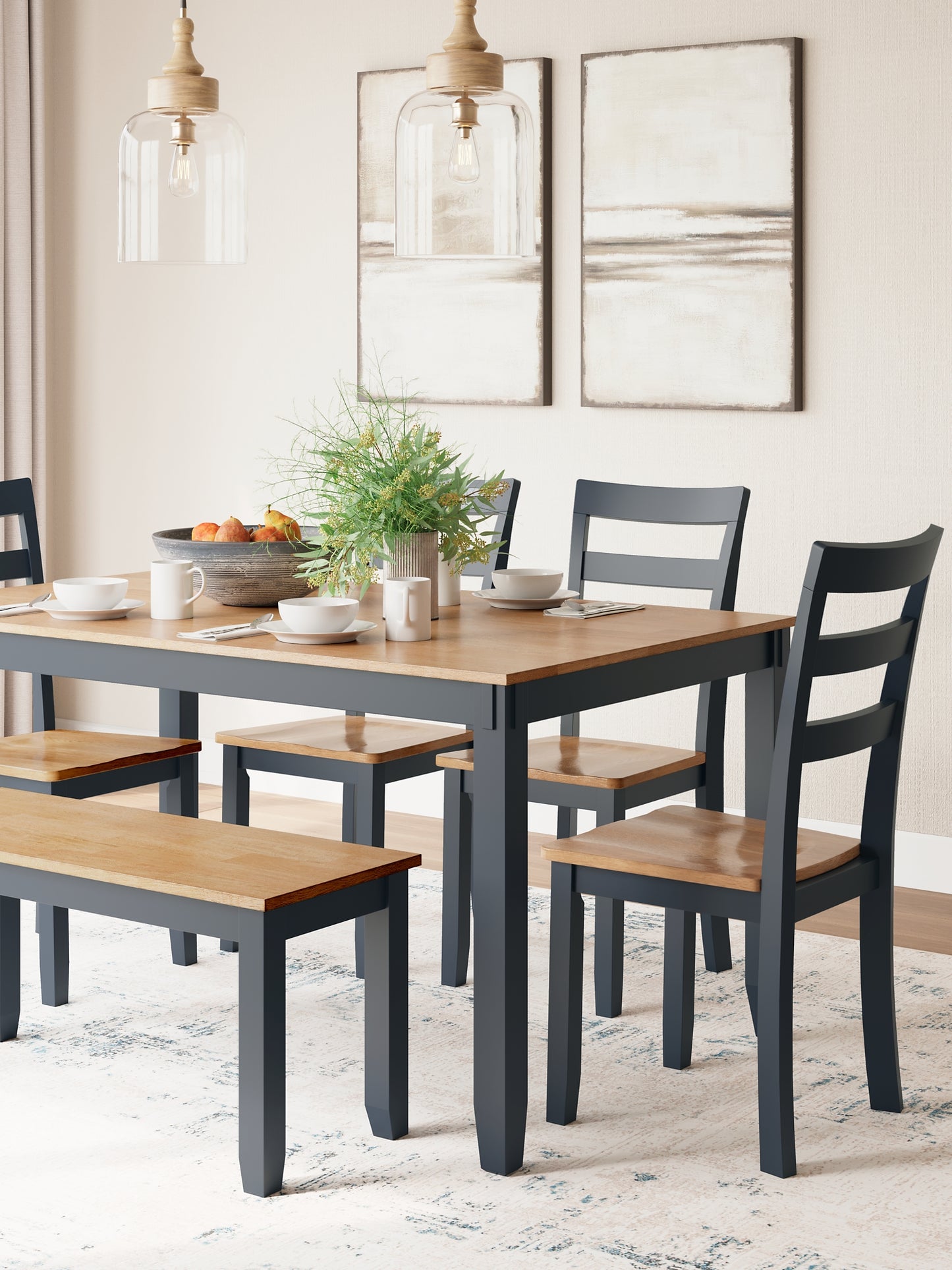 Gesthaven Dining Room Table Set (6/CN)