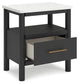 Cadmori Queen Upholstered Panel Bed with Dresser and 2 Nightstands