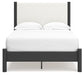 Cadmori Full Upholstered Panel Bed with Dresser