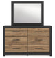 Vertani Twin Panel Bed with Mirrored Dresser, Chest and 2 Nightstands