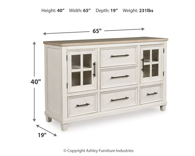 Shaybrock King Panel Bed with Dresser