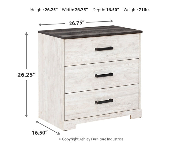 Shawburn Full Panel Headboard with Dresser and 2 Nightstands