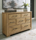 Galliden King Panel Bed with Dresser