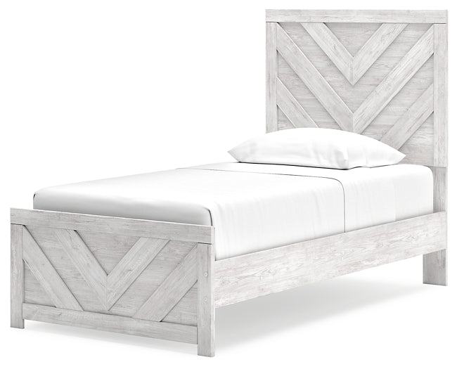 Cayboni Twin Panel Bed with Dresser