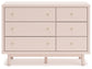 Wistenpine Full Upholstered Panel Bed with Dresser