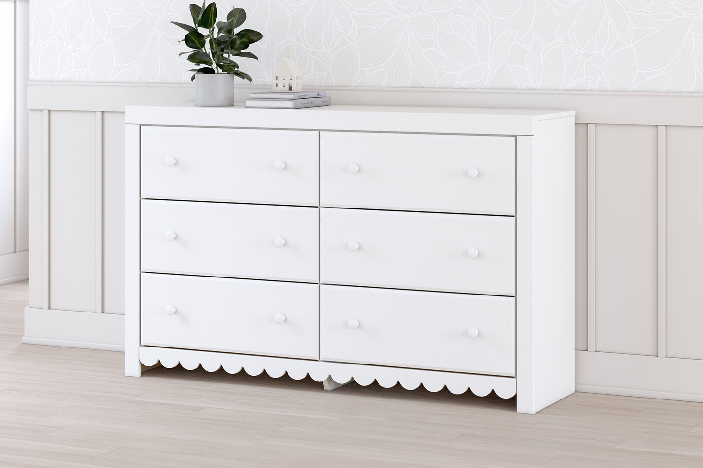 Mollviney Full Panel Storage Bed with Dresser and Nightstand