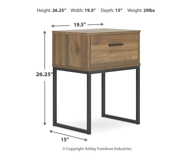 Deanlow Full Panel Headboard with 2 Nightstands