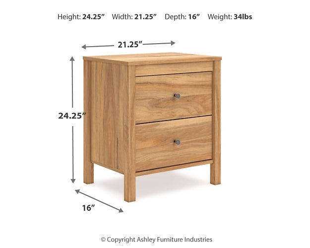 Bermacy Full Panel Headboard with 2 Nightstands