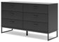 Socalle Full Platform Bed with Dresser, Chest and 2 Nightstands