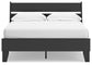 Socalle Full Panel Platform Bed with Dresser and Nightstand