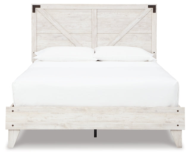 Shawburn Queen Platform Bed with Dresser, Chest and 2 Nightstands