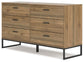 Deanlow Queen Panel Headboard with Dresser and Nightstand