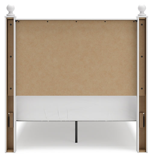 Mollviney Full Panel Headboard with 2 Nightstands