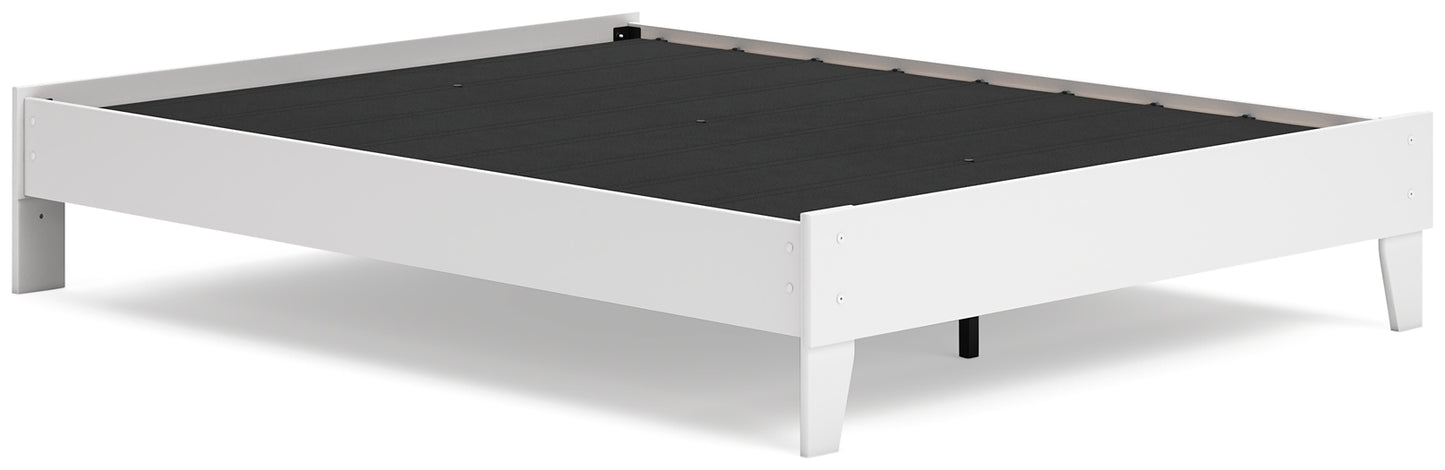 Socalle Queen Platform Bed with 2 Nightstands