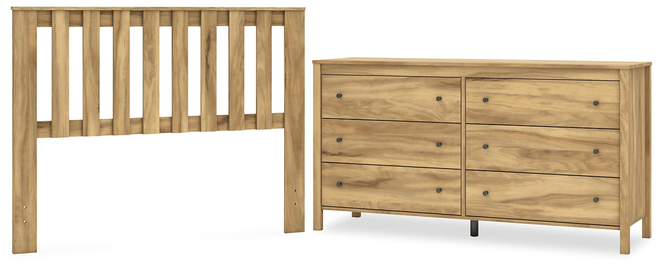 Bermacy Full Panel Headboard with Dresser