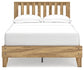 Bermacy Full Platform Panel Bed with 2 Nightstands