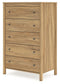 Bermacy Full Panel Headboard with Dresser and Chest