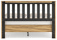 Bermacy Queen Platform Panel Bed with Dresser