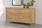 Bermacy Queen Platform Panel Bed with Dresser