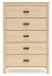 Cabinella Full Platform Panel Bed with Dresser and Chest