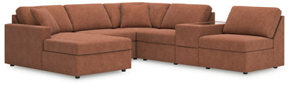 Modmax 6-Piece Sectional with Chaise and Storage Console