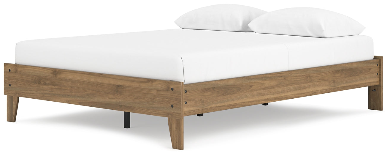 Deanlow Queen Platform Bed with 2 Nightstands