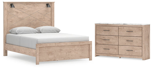 Senniberg Queen Panel Bed with Dresser