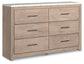 Senniberg King Panel Bed with Dresser