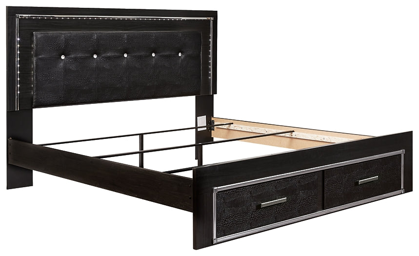 Kaydell  Panel Bed With Storage