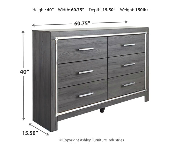 Lodanna King Panel Bed with Dresser