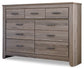 Zelen Queen Panel Bed with Dresser