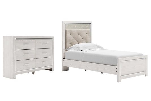 Altyra Twin Panel Bed with Dresser