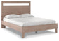 Flannia Queen Panel Platform Bed with 2 Nightstands