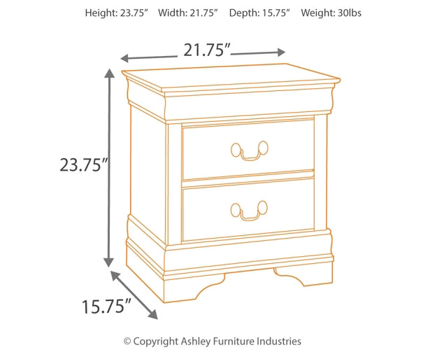 Alisdair Queen Sleigh Bed with 2 Nightstands