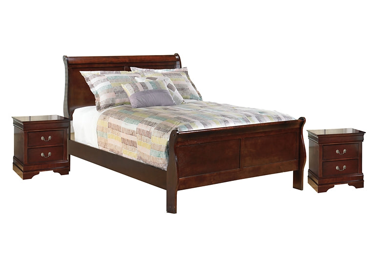 Alisdair Full Sleigh Bed with 2 Nightstands