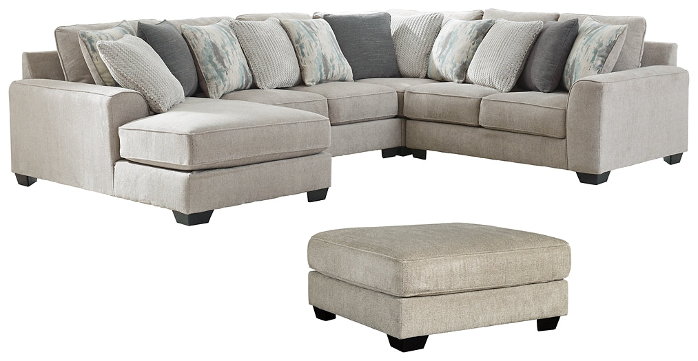 Ardsley 4-Piece Sectional with Ottoman