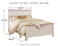 Willowton Queen Panel Bed with 2 Nightstands