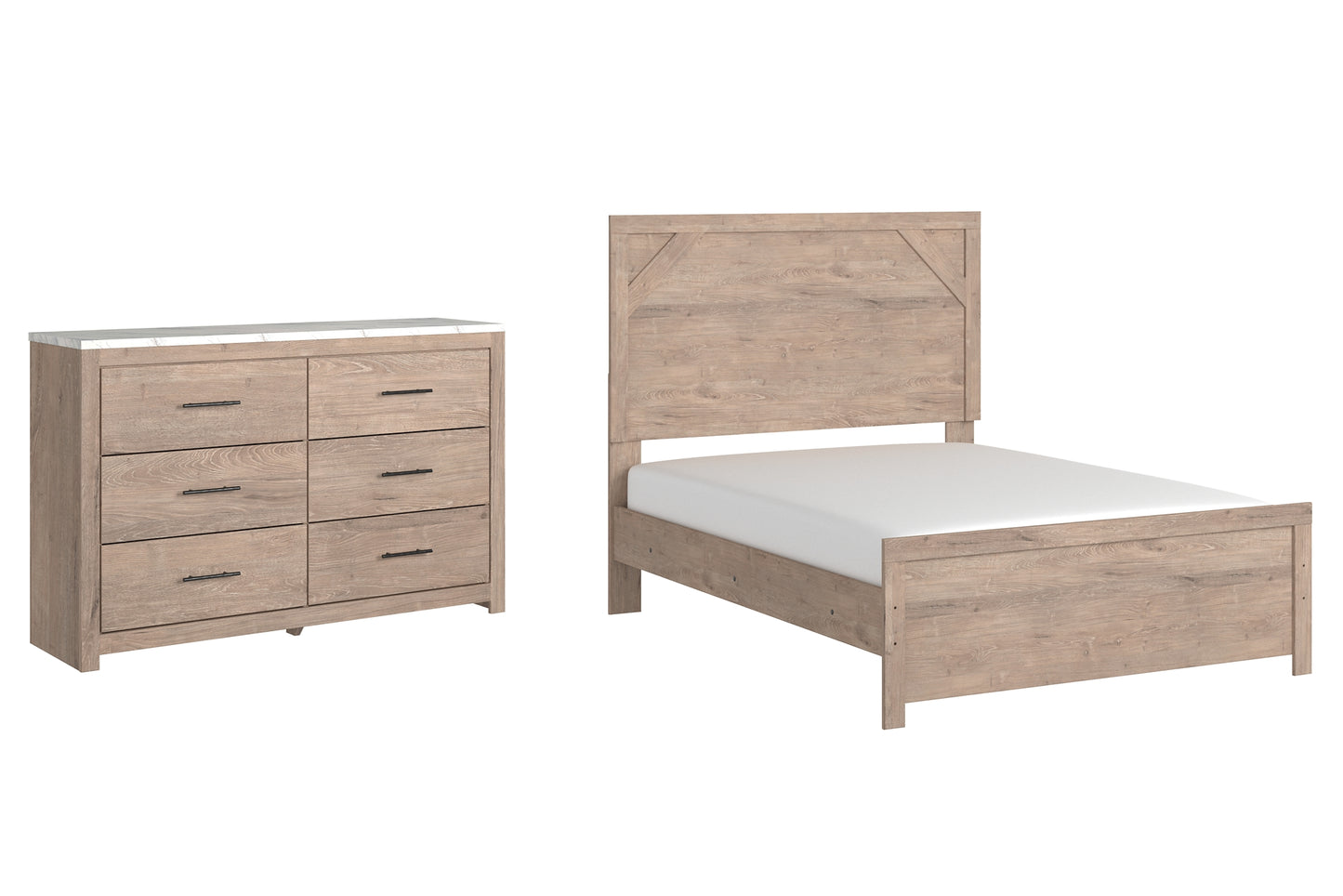 Senniberg Full Panel Bed with Dresser