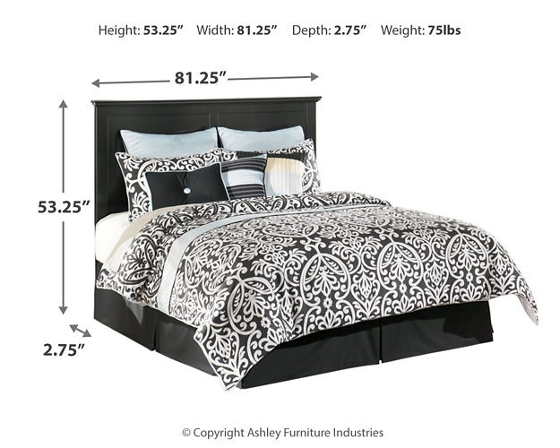 Maribel King/California King Panel Headboard with Mirrored Dresser, Chest and 2 Nightstands