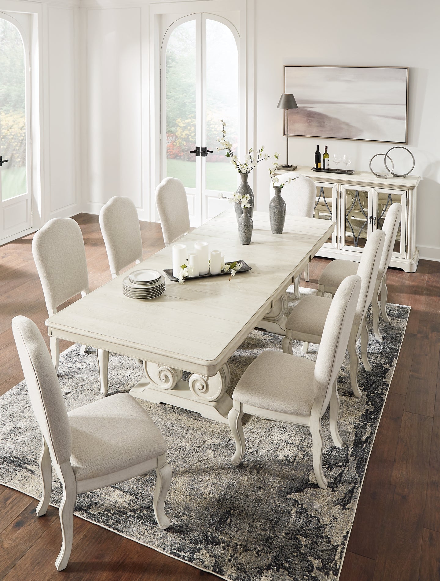 Arlendyne Dining Table and 8 Chairs