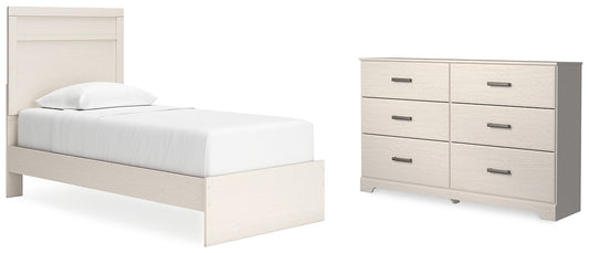 Stelsie Twin Panel Bed with Dresser