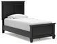 Lanolee Twin Panel Bed with Mirrored Dresser, Chest and 2 Nightstands