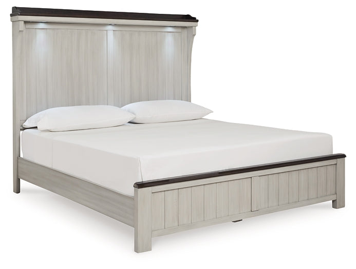 Darborn California King Panel Bed with Dresser