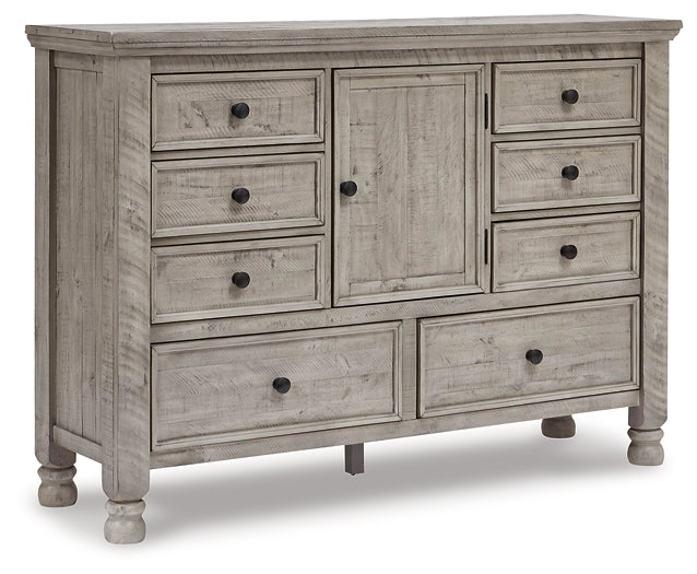 Harrastone Queen Panel Bed with Dresser