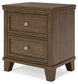 Shawbeck Two Drawer Night Stand