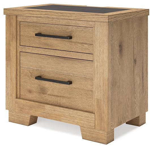 Galliden Two Drawer Night Stand